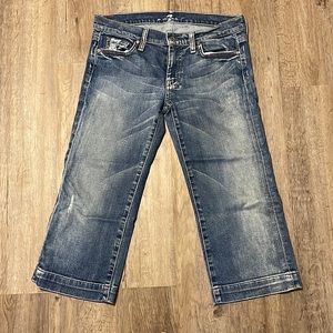 7 For All Mankind Cropped Dojo Jean Sz 30